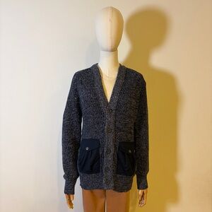 American Rag Men’s Blue Knit Cardigan Sweater - Size S - 100% Cotton